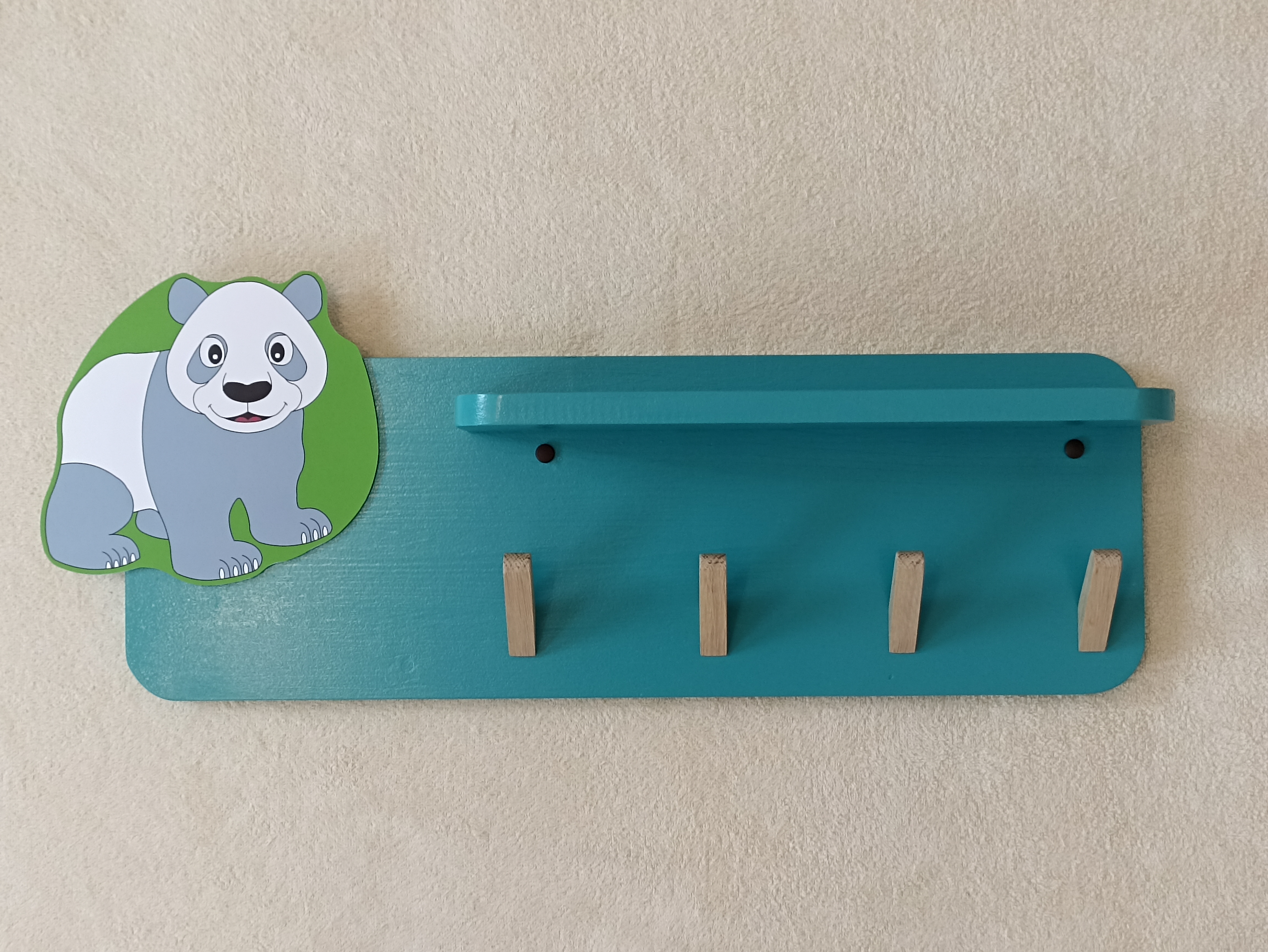 Věšák s poličkou - Panda