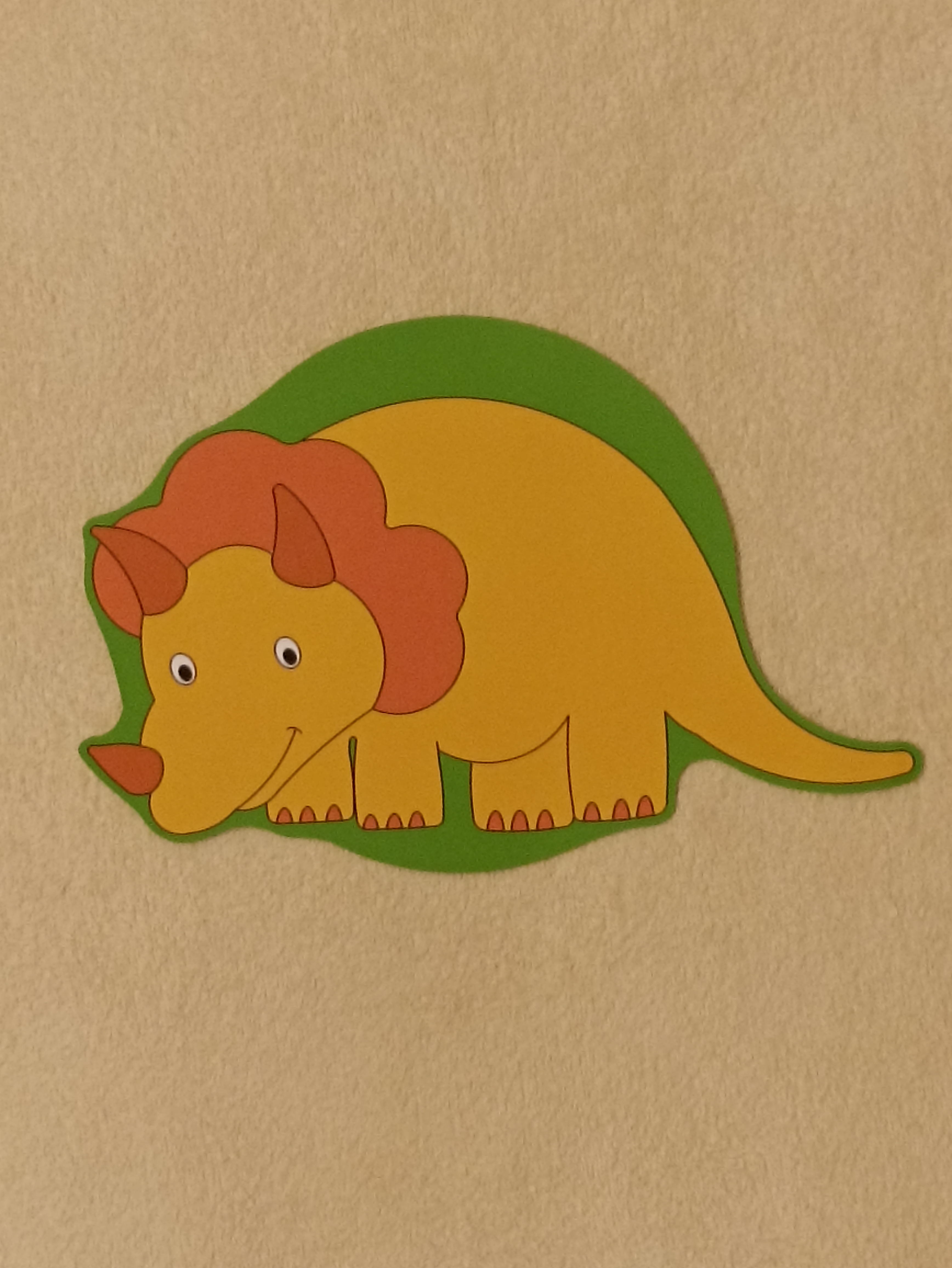 Nálepka na zeď - Triceratops